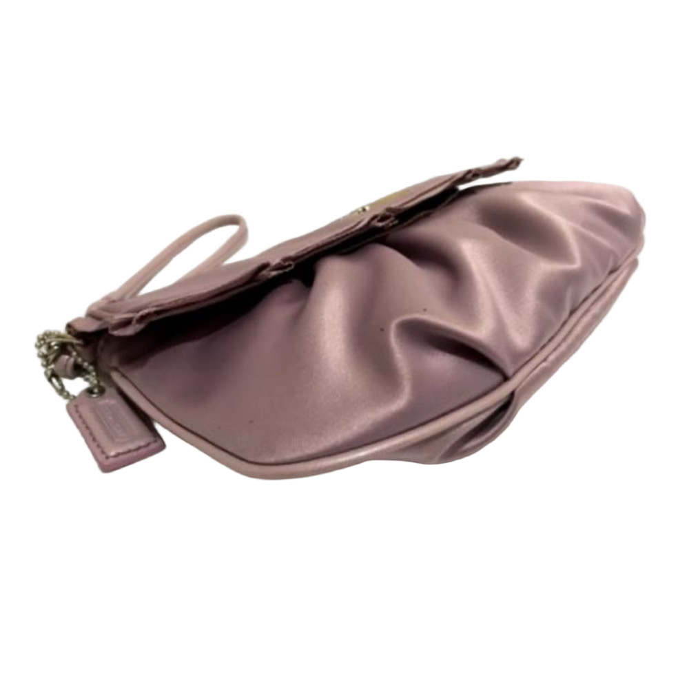 COACH MADISON AMANDA SATIN LAVENDER LARGE PURSE BAG CLUTCH
WRISTLET - Picture 8 of 16